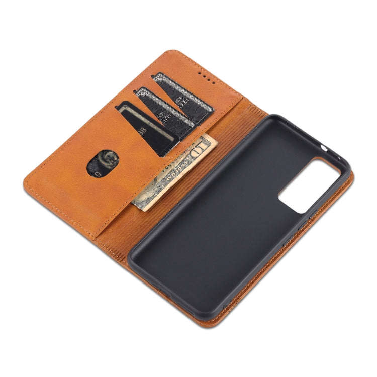 AZNS Magnetic Calf Texture Horizontal Flip Leather Phone Case, For vivo Y71t / V21e 5G, For Samsu...