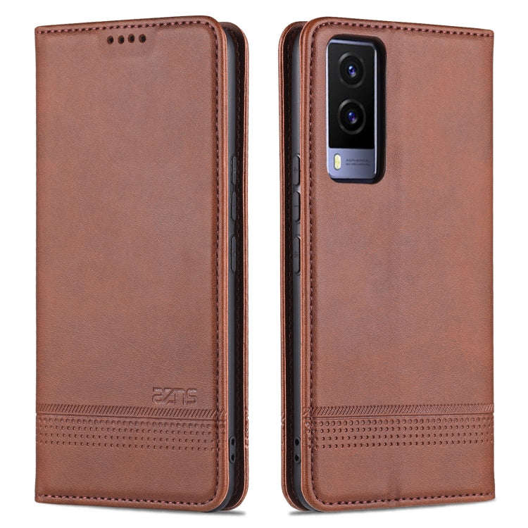 AZNS Magnetic Calf Texture Horizontal Flip Leather Phone Case, For vivo Y71t / V21e 5G, For Samsu...