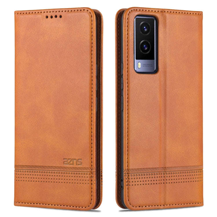 AZNS Magnetic Calf Texture Horizontal Flip Leather Phone Case, For vivo Y71t / V21e 5G, For Samsu...