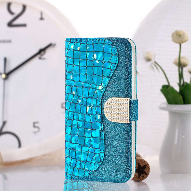 Laser Glitter Powder Matching Crocodile Texture Leather Case, For Samsung Galaxy A33 5G, For Sams...