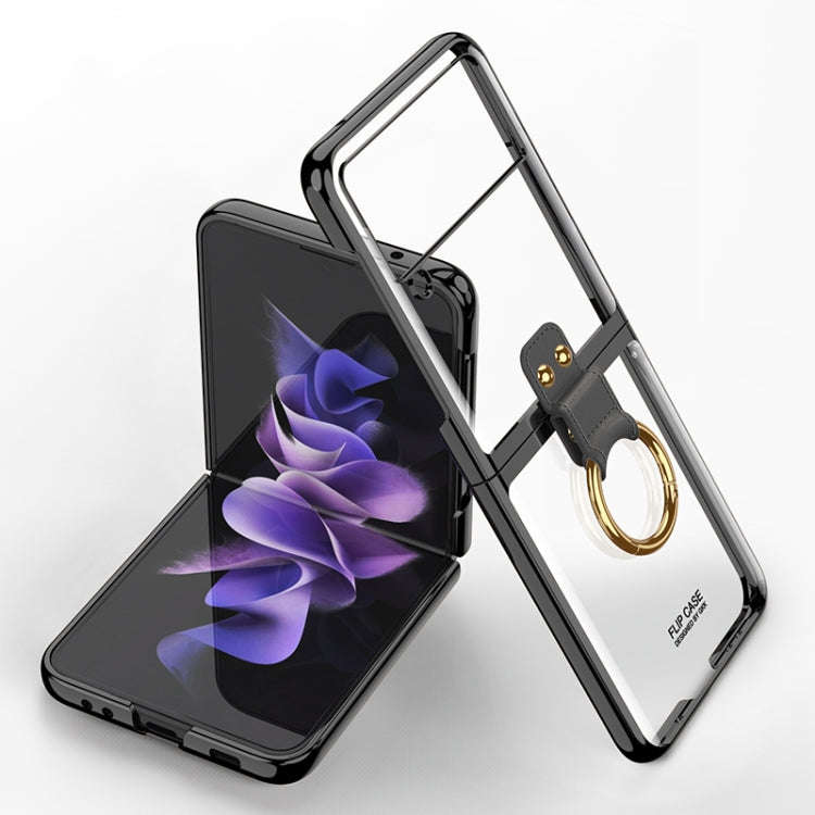 GKK Phantom Electroplating Phone Case with Ring, For Samsung Galaxy Z Flip3 5G