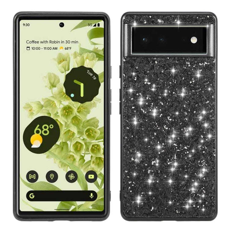 Glitter Powder Shockproof TPU Protective Phone Case, For Google Pixel 6, For Google Pixel 6 Pro, ...