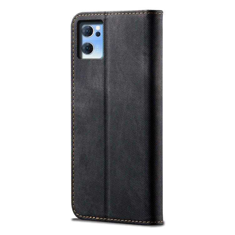 Denim Texture Casual Style Leather Phone Case, For OPPO Reno7 5G, For OPPO Reno7 Pro 5G, For OPPO...