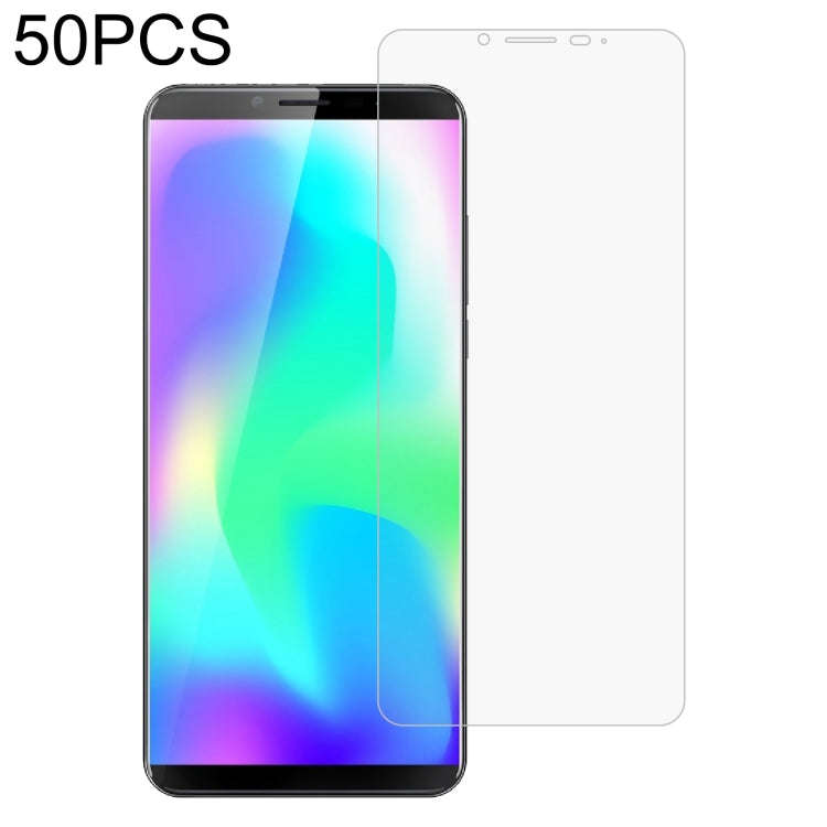 50 PCS 0.26mm 9H 2.5D Tempered Glass Film