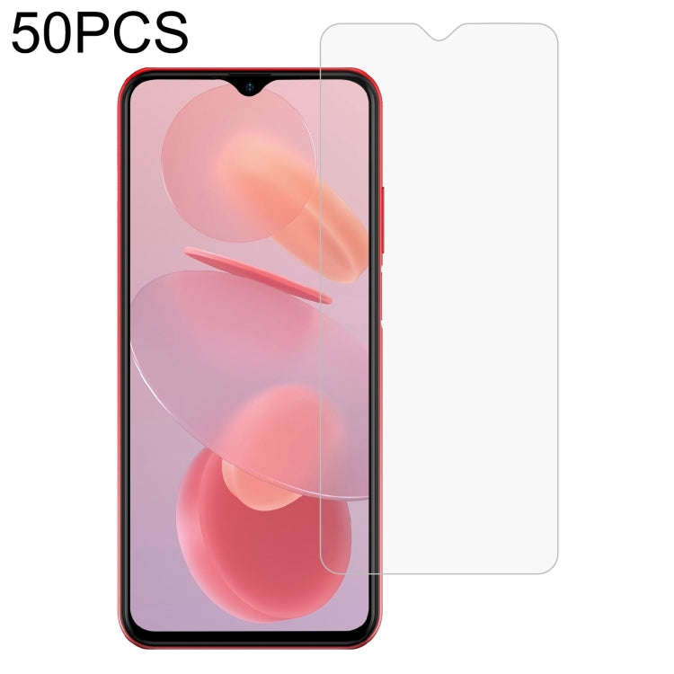 50 PCS 0.26mm 9H 2.5D Tempered Glass Film