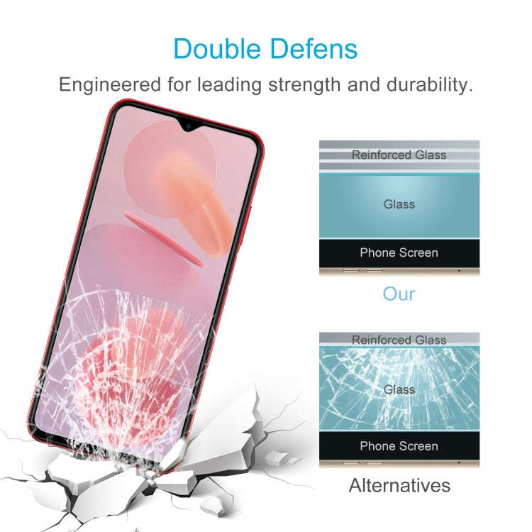 50 PCS 0.26mm 9H 2.5D Tempered Glass Film