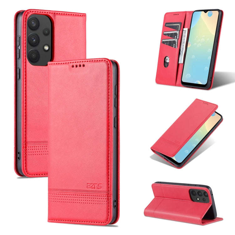 AZNS Magnetic Calf Texture Horizontal Flip Leather Phone Case, For Samsung Galaxy A33 5G, For Sam...