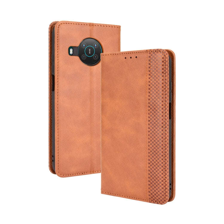 Magnetic Buckle Retro Texture Leather Phone Case, For Nokia X100 / X10 / X20, For Oukitel K9 Pro,...