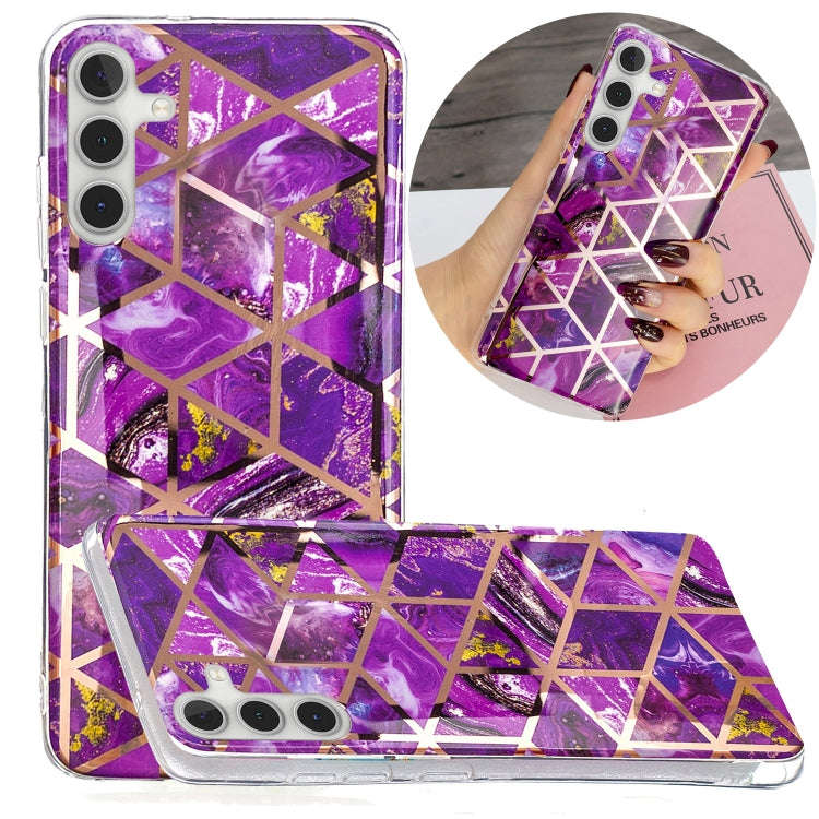Electroplating TPU Protective Phone Case, For Samsung Galaxy A03s 166mm EU Version, For Samsung G...