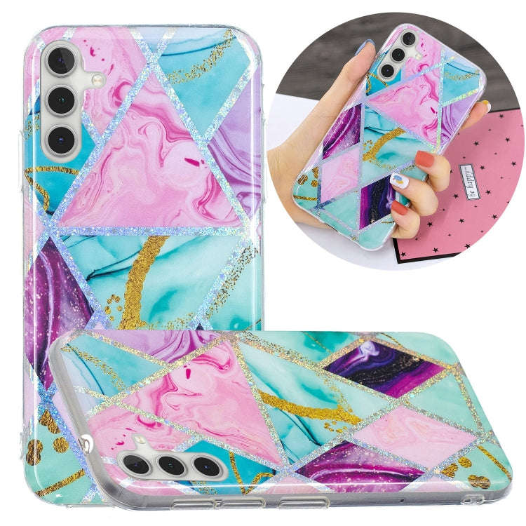 Electroplating TPU Protective Phone Case, For Samsung Galaxy A03s 166mm EU Version, For Samsung G...