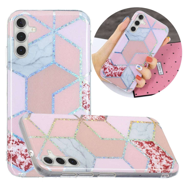 Electroplating TPU Protective Phone Case, For Samsung Galaxy A03s 166mm EU Version, For Samsung G...