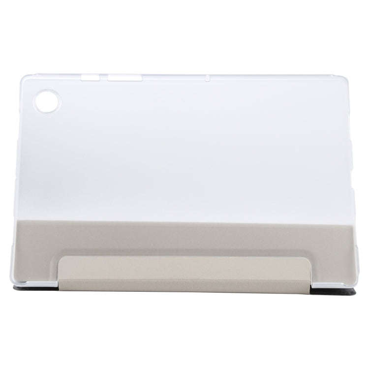 Silk Texture 3-fold Leather Tablet Case, For Samsung Galaxy Tab A8 10.5 2021 X200 / X205