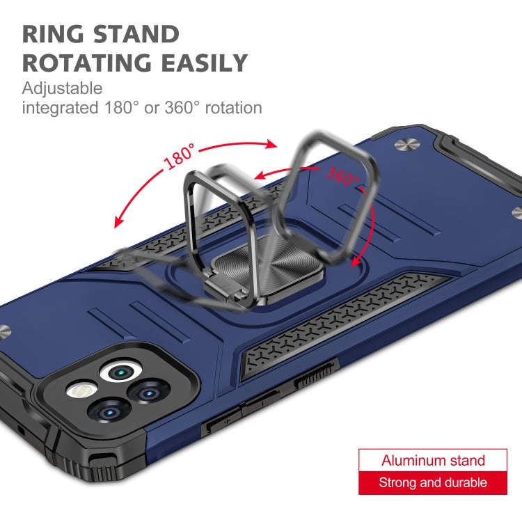 Magnetic Armor TPU + PC Holder Phone Case, For Samsung Galaxy A03 164mm