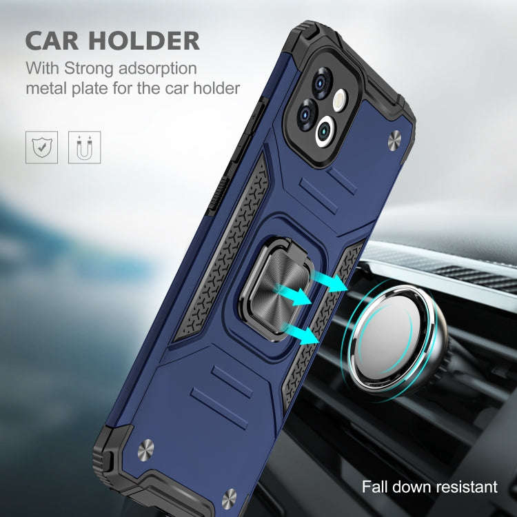 Magnetic Armor TPU + PC Holder Phone Case, For Samsung Galaxy A03 164mm
