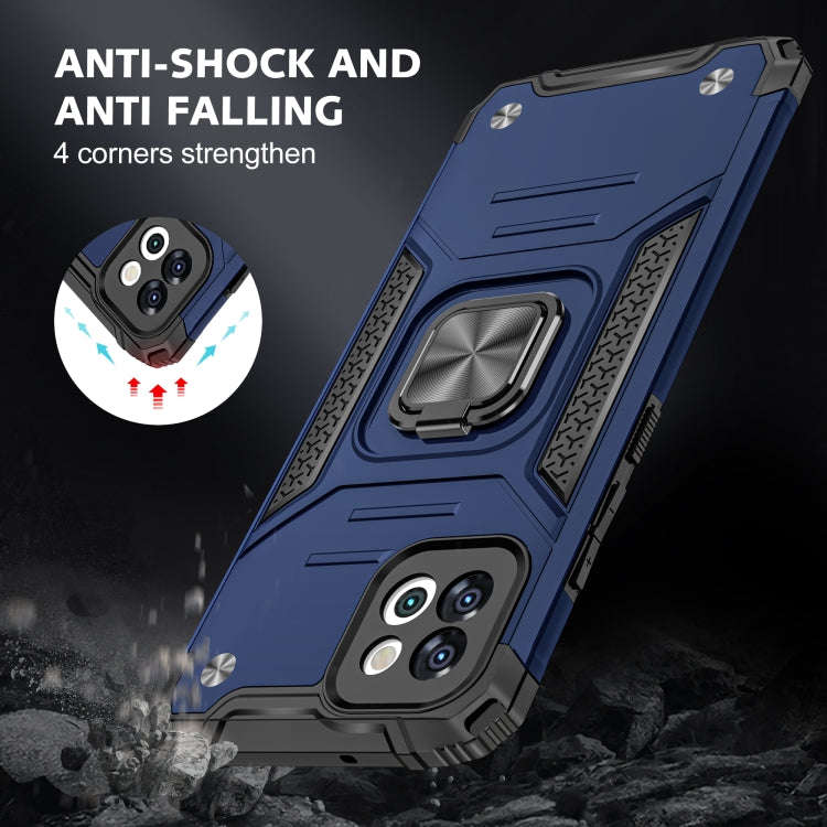 Magnetic Armor TPU + PC Holder Phone Case, For Samsung Galaxy A03 164mm
