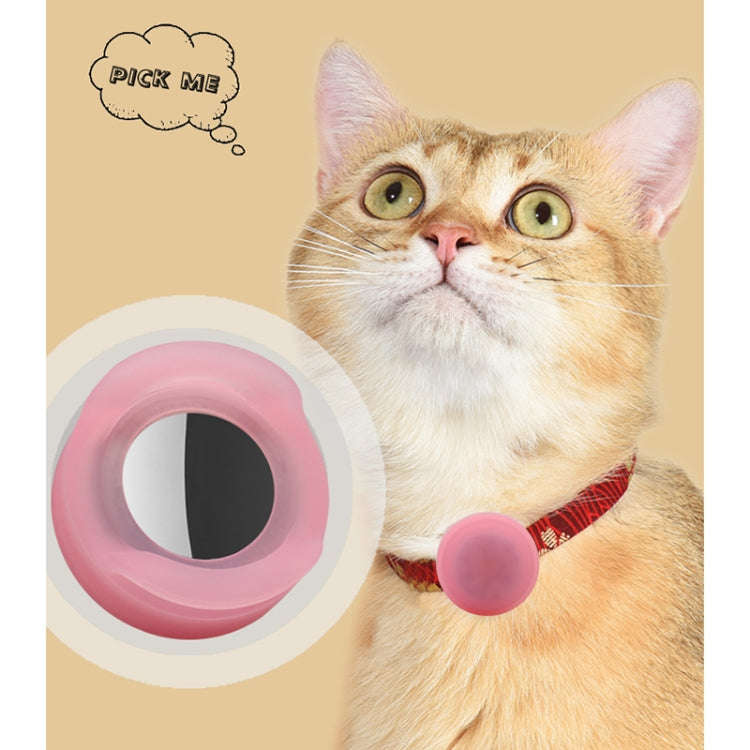Pet Collar Anti-Lost Location Tracker Silicone Protective Case with Light For AirTag 2nd Gen / Ai...
