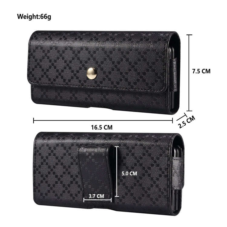 Checkered Texture Waist Hanging Phone Case, For Samsung Galaxy Z Fold3 5G