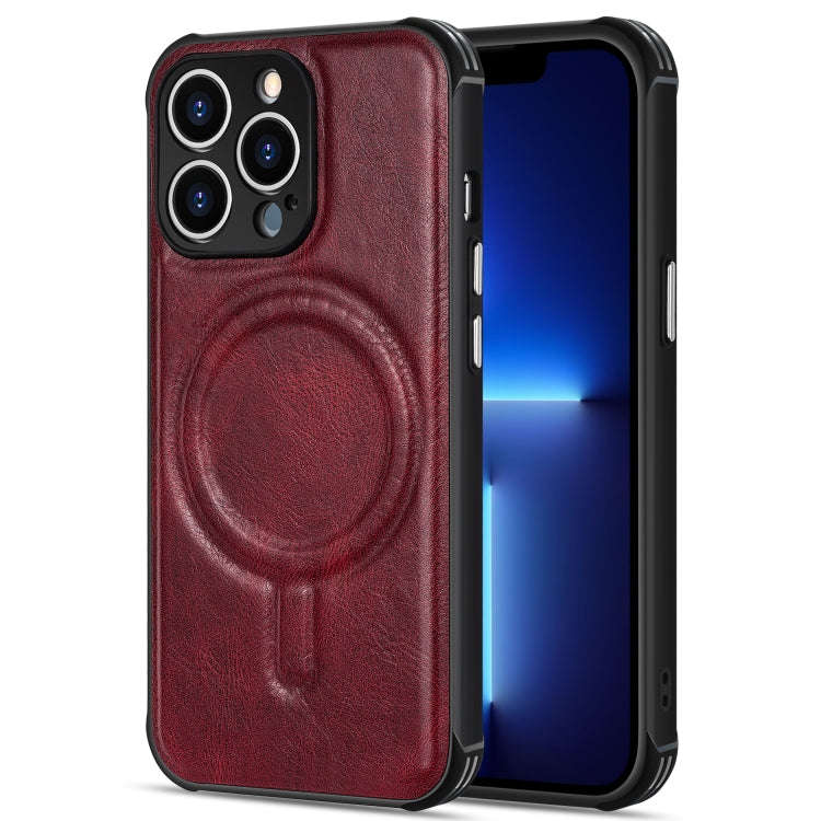 Crazy Horse Cowhide Leather Magnetic Phone Case, For iPhone 13 mini, For iPhone 13, For iPhone 13...