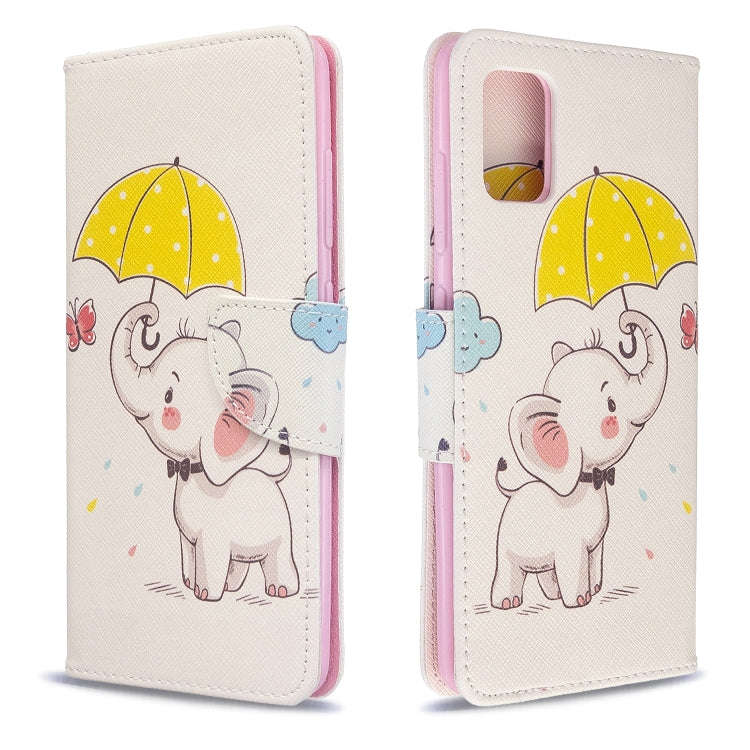 Colored Drawing Pattern Horizontal Flip Leather Case with Holder & Card Slots & Wallet, For Galax...