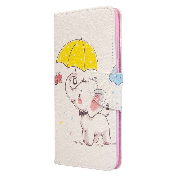 Colored Drawing Pattern Horizontal Flip Leather Case with Holder & Card Slots & Wallet, For Galax...
