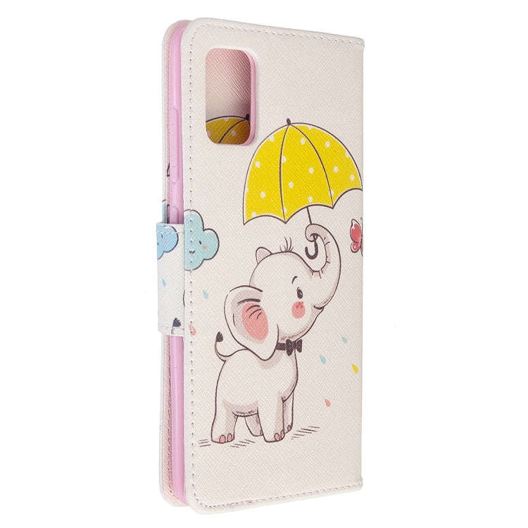 Colored Drawing Pattern Horizontal Flip Leather Case with Holder & Card Slots & Wallet, For Galax...