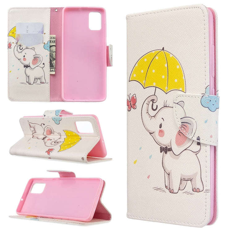 Colored Drawing Pattern Horizontal Flip Leather Case with Holder & Card Slots & Wallet, For Galax...
