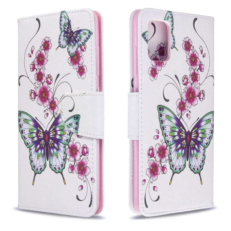 Colored Drawing Pattern Horizontal Flip Leather Case with Holder & Card Slots & Wallet, For Galax...