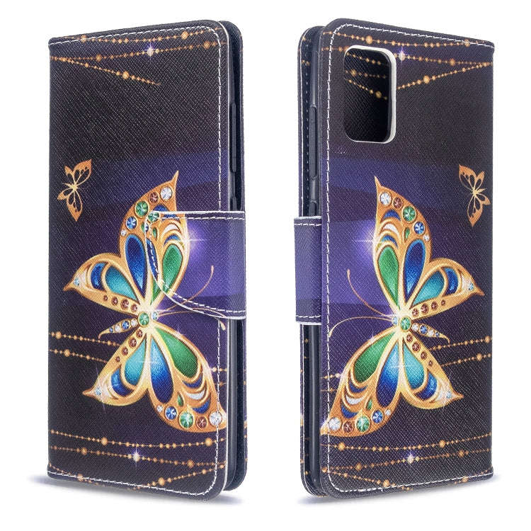 Colored Drawing Pattern Horizontal Flip Leather Case with Holder & Card Slots & Wallet, For Galax...