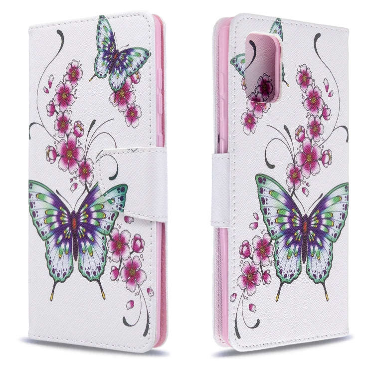 Colored Drawing Pattern Horizontal Flip Leather Case with Holder & Card Slots & Wallet, For Galax...