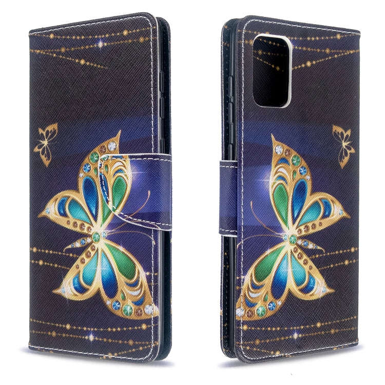 Colored Drawing Pattern Horizontal Flip Leather Case with Holder & Card Slots & Wallet, For Galax...