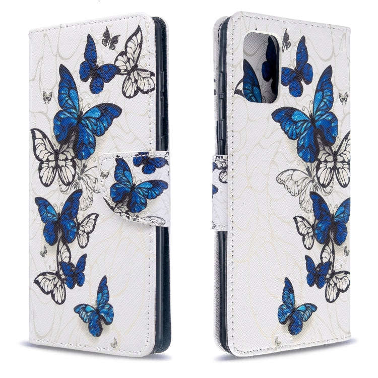 Colored Drawing Pattern Horizontal Flip Leather Case with Holder & Card Slots & Wallet, For Galax...