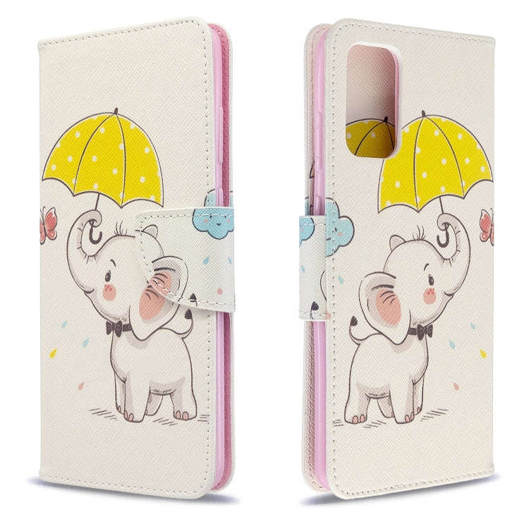 Colored Drawing Pattern Horizontal Flip Leather Case with Holder & Card Slots & Wallet, For Galax...