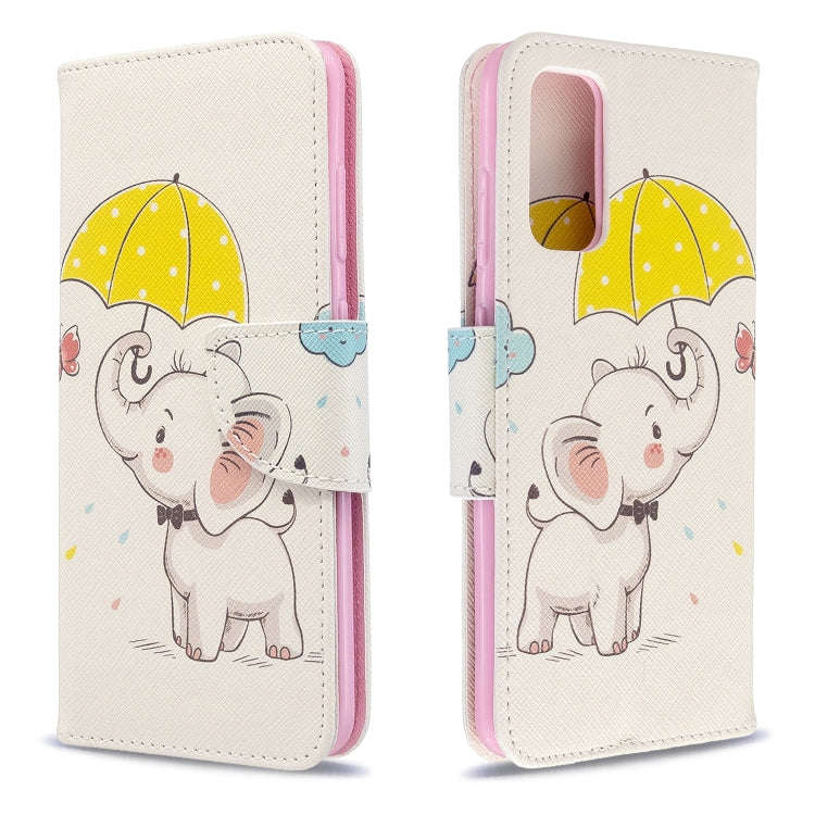 Colored Drawing Pattern Horizontal Flip Leather Case with Holder & Card Slots & Wallet, For Galax...