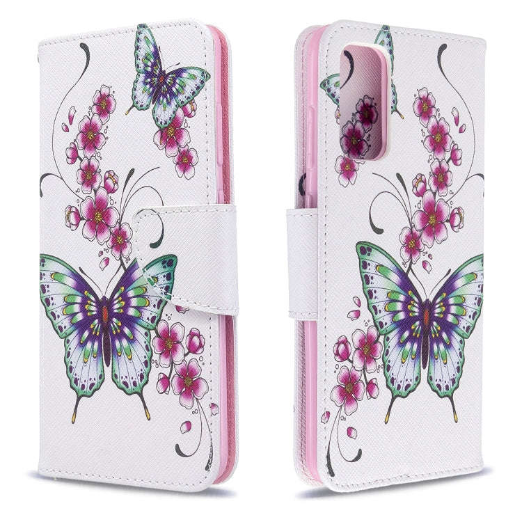 Colored Drawing Pattern Horizontal Flip Leather Case with Holder & Card Slots & Wallet, For Galax...