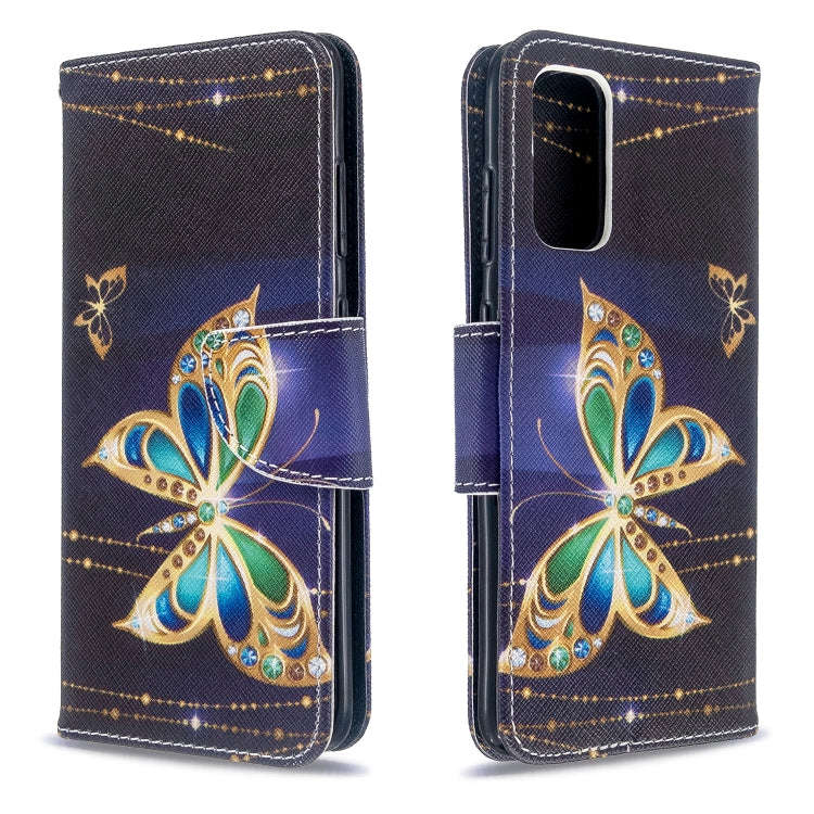 Colored Drawing Pattern Horizontal Flip Leather Case with Holder & Card Slots & Wallet, For Galax...