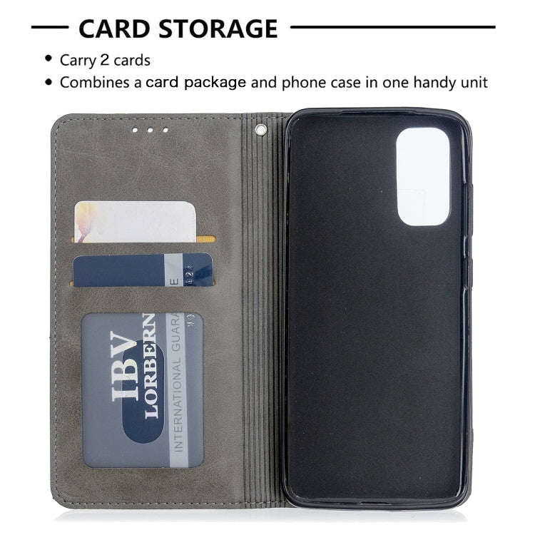 Rhombus Texture Horizontal Flip Magnetic Leather Case with Holder & Card Slots, For Galaxy S20, F...