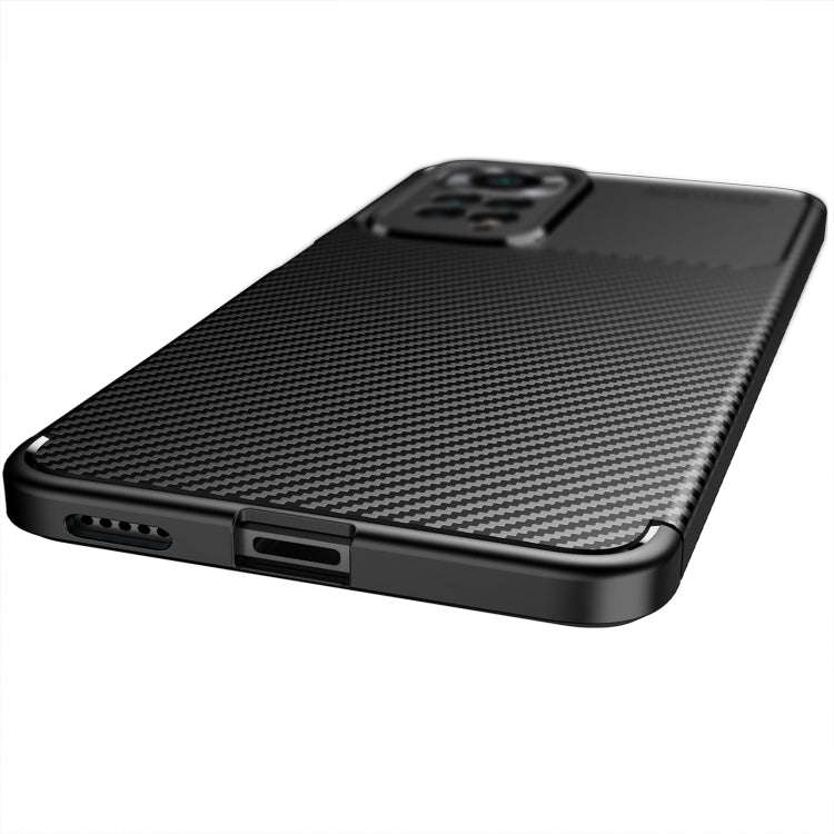 Carbon Fiber Texture Shockproof TPU Phone Case, For Xiaomi Redmi Note 11 Pro Overseas Version(Pre...