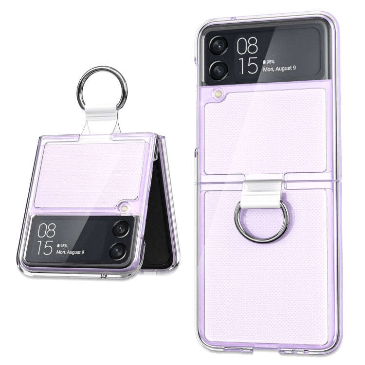 PC + PVC Ring Phone Case, For Samsung Galaxy Z Flip3 5G