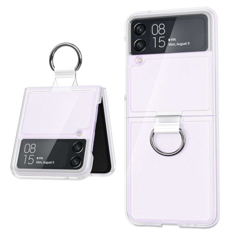 PC + PVC Ring Phone Case, For Samsung Galaxy Z Flip3 5G