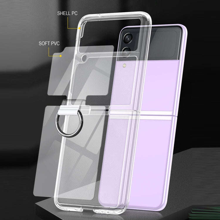 PC + PVC Ring Phone Case, For Samsung Galaxy Z Flip3 5G