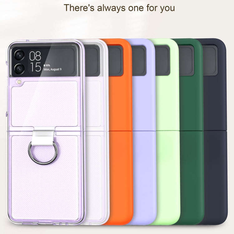 PC + PVC Ring Phone Case, For Samsung Galaxy Z Flip3 5G