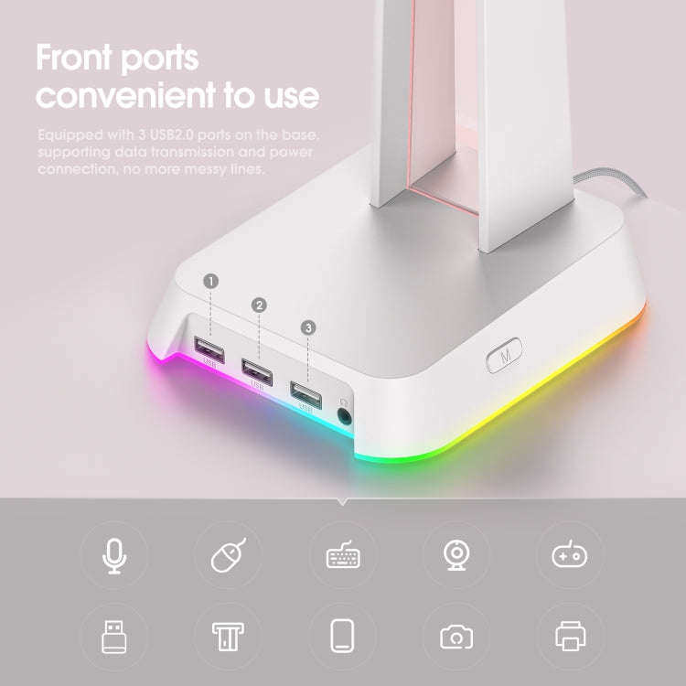 ONIKUMA ST-2 RGB Lighting Headset Holder Stand