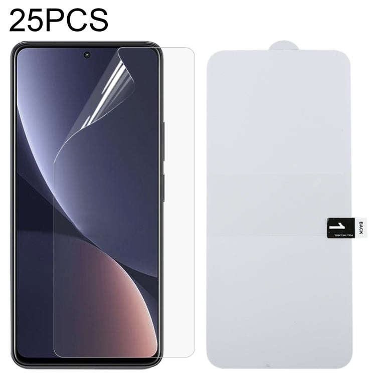 25 PCS Full Screen Protector Explosion-proof Hydrogel Film, For Xiaomi Redmi K50/K50 Pro/K50 Gami...