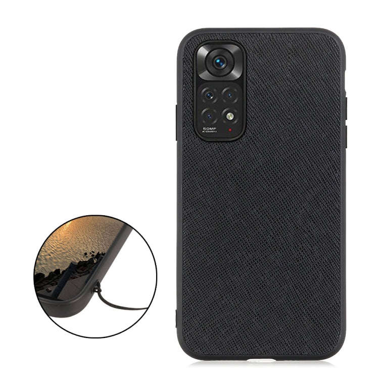 Cross Texture Leather Shockproof Phone Case, For Xiaomi Redmi Note 11 4G Global / Note 11S, For X...
