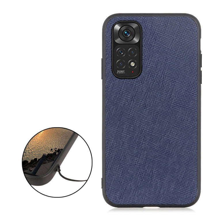 Cross Texture Leather Shockproof Phone Case, For Xiaomi Redmi Note 11 4G Global / Note 11S, For X...