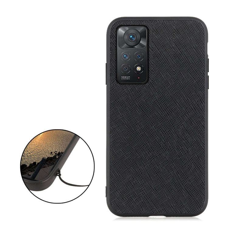 Cross Texture Leather Shockproof Phone Case, For Xiaomi Redmi Note 11 4G Global / Note 11S, For X...