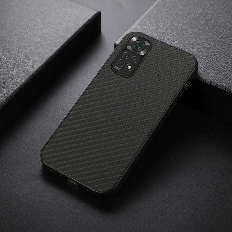 Accurate Hole Carbon Fiber Texture Shockproof Case, For Xiaomi Redmi Note 11 4G Global / Note 11S...