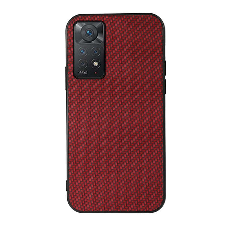 Accurate Hole Carbon Fiber Texture Shockproof Case, For Xiaomi Redmi Note 11 4G Global / Note 11S...