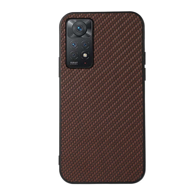 Accurate Hole Carbon Fiber Texture Shockproof Case, For Xiaomi Redmi Note 11 4G Global / Note 11S...