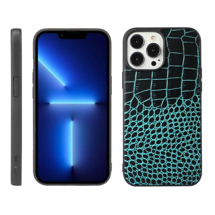 Crocodile Top Layer Cowhide Leather Case, For iPhone 13, For iPhone 13 Pro, For iPhone 13 Pro Max